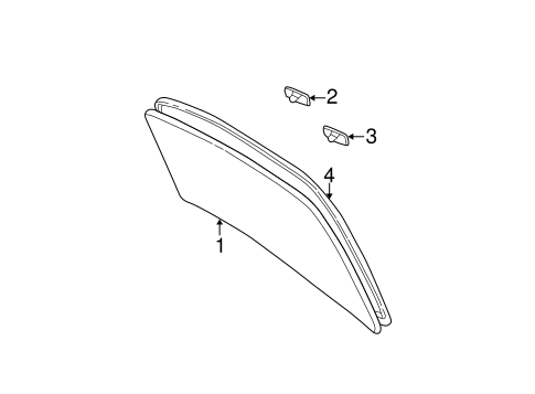 BODY/GLASS & HARDWARE - BACK for 2006 Toyota Camry #1