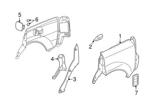 Vue QUARTER PANEL & COMPONENTS