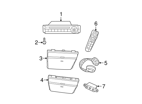 Electrical/Entertainment System Components for 2014 Chrysler Town & Country #1