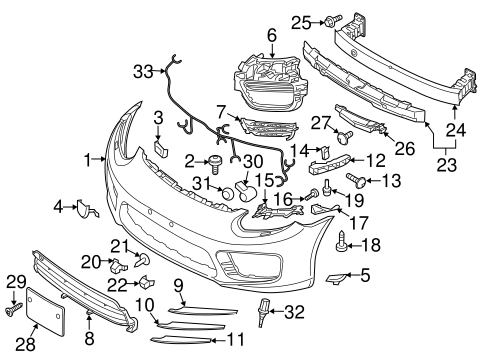 Panamera BUMPER & COMPONENTS - FRONT