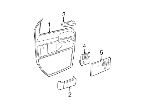 Safari INTERIOR TRIM - FRONT DOOR