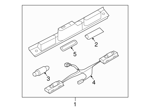 Range Rover LICENSE LAMPS