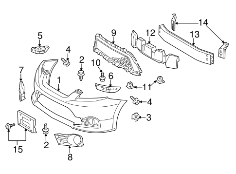 BODY/BUMPER & COMPONENTS - FRONT for 2012 Toyota Matrix #1