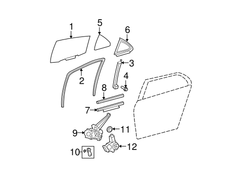 BODY/GLASS - REAR DOOR for 2009 Toyota Yaris #1