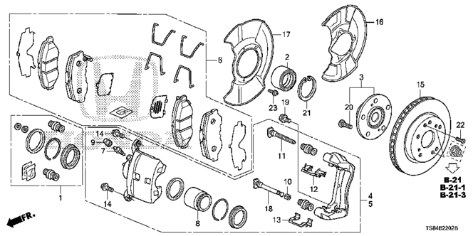 CHASSIS/FRONT BRAKE (1.8L) (2) for 2013 Honda CIVIC COUPE #1