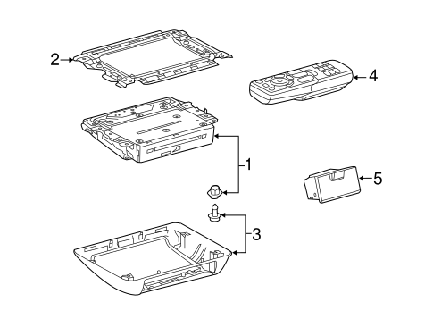 ELECTRICAL/ENTERTAINMENT SYSTEM COMPONENTS for 2015 Toyota Highlander #1