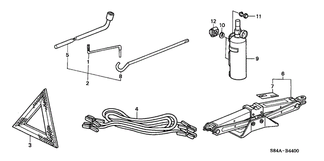 INTERIOR / BUMPER/TOOLS - JACK for 2002 Honda ACCORD SEDAN #1