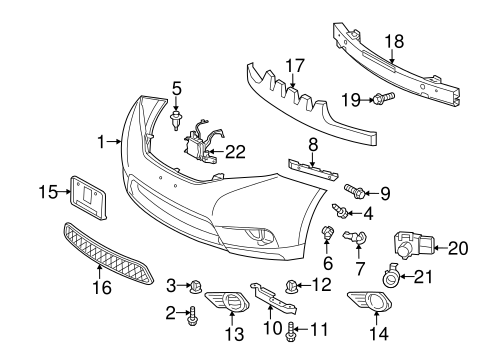BODY/BUMPER & COMPONENTS - FRONT for 2014 Toyota Sienna #1