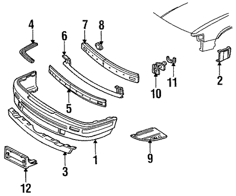 Grand Am BUMPER & COMPONENTS - FRONT