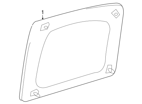 BODY/GLASS - REAR DOOR for 2007 Toyota FJ Cruiser #1