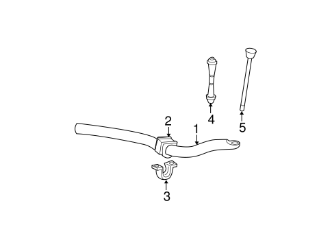 Front Suspension/Stabilizer Bar & Components for 2005 Ford Explorer Sport Trac #1