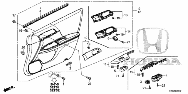 Front Door Lining for 2015 Honda Accord #0