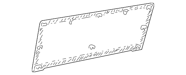 F6DZ7460938AB Деталь SEAT BACK PANEL