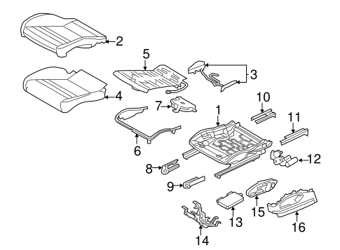 Panamera FRONT SEAT COMPONENTS 3