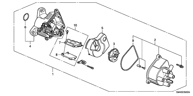 ENGINE/DISTRIBUTOR (TEC) (2) for 1993 Honda ACCORD SEDAN #1