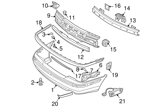 V40 BUMPER & COMPONENTS - REAR