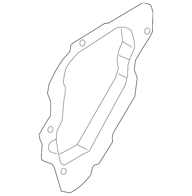DT1Z-6127458-A Деталь WATER SHIELD, RIGHT