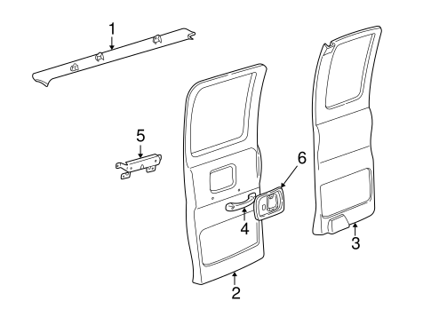Interior Trim - Side Door for 1997 Chevrolet P30 #1