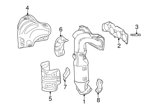 EXHAUST SYSTEM/EXHAUST MANIFOLD for 2016 Toyota RAV4 #1
