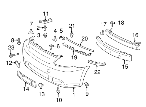 BODY/BUMPER & COMPONENTS - FRONT for 2009 Scion tC #1