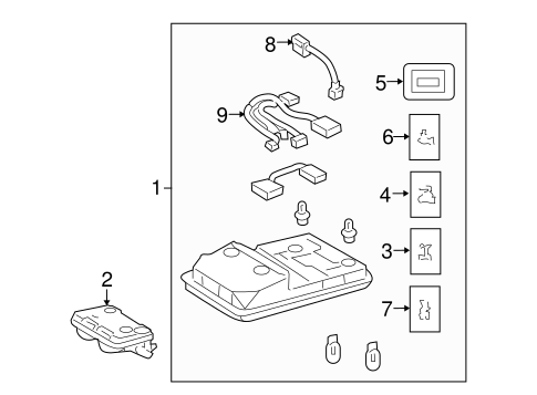 BODY/OVERHEAD CONSOLE for 2010 Toyota 4Runner #1