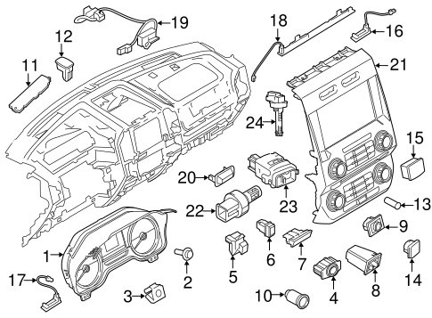 HVAC/Automatic Temperature Controls for 2016 Ford F-150 #1