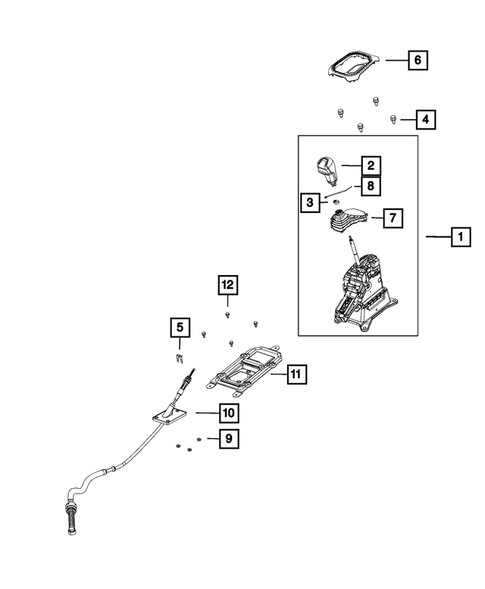 Gearshift Controls and Related Parts for 2015 Jeep Renegade #1