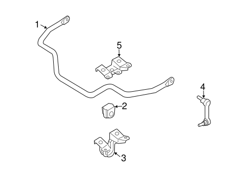 Stabilizer Bar & Components for 2005 Infiniti G35 #2