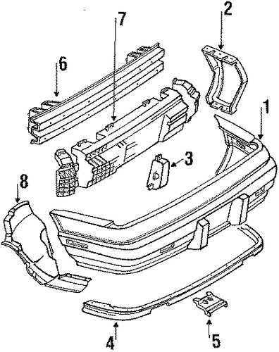 Grand Prix BUMPER & COMPONENTS - REAR 2
