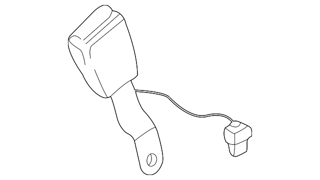 30863562 Деталь BUCKLE END, RIGHT