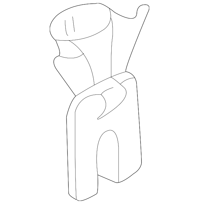30809801 Деталь BELT & RETRACTOR CLIP, LEFT