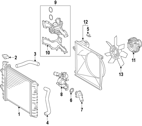 COOLING SYSTEM/COOLING SYSTEM for 2014 Toyota Tacoma #1
