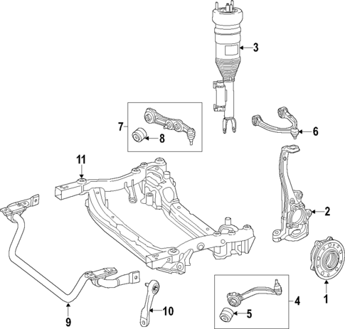 Upper Control Arm for 2020 Mercedes-Benz E 350 #0