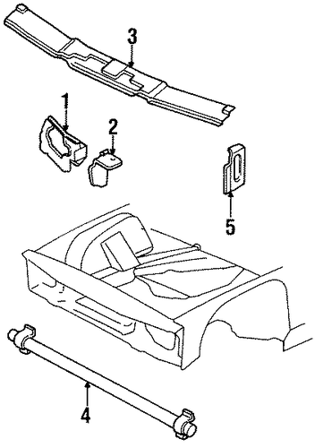 XJ12 RADIATOR SUPPORT