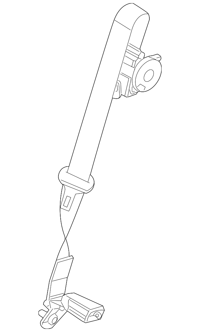 8F9Z-74600A38-AA Деталь CENTER SEAT BELT