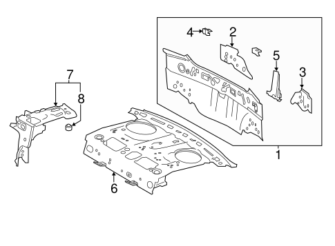 BODY/REAR BODY for 2016 Toyota Corolla #1