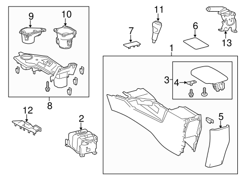 BODY/CONSOLE for 2016 Toyota RAV4 #1