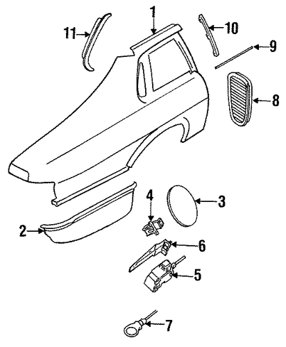 XJS FUEL DOOR