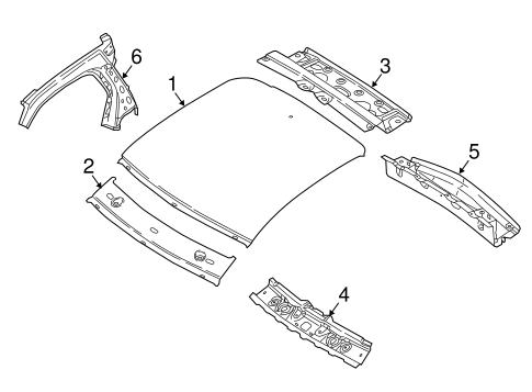 Roof & Components for 2018 Smart Fortwo #0