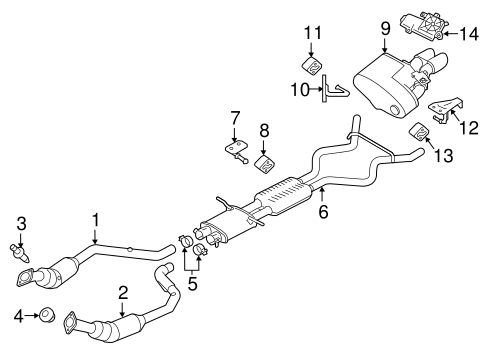 Range Rover Sport EXHAUST COMPONENTS