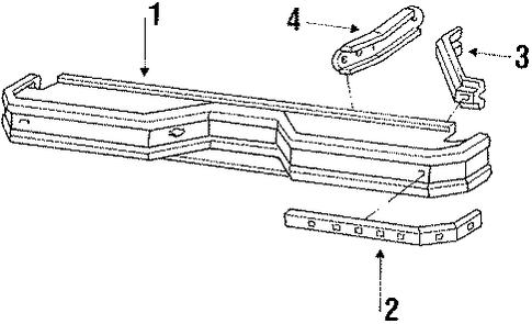 F-350 BUMPER ASSEMBLY - REAR