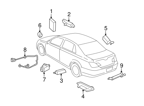 ELECTRICAL/KEYLESS ENTRY COMPONENTS for 2012 Toyota Avalon #1