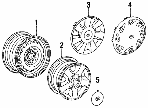 Wheels for 1995 Toyota Paseo #0
