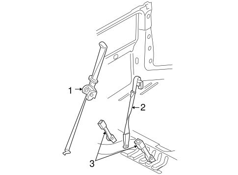 Monterey REAR SEAT BELTS 2