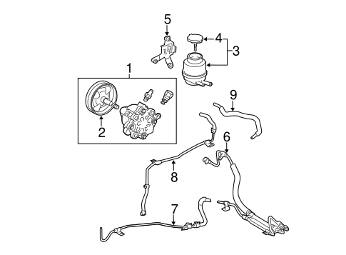 STEERING/PUMP & HOSES for 2007 Toyota Avalon #1