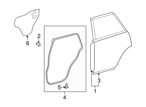 BODY/DOOR & COMPONENTS for 2013 Toyota 4Runner #1
