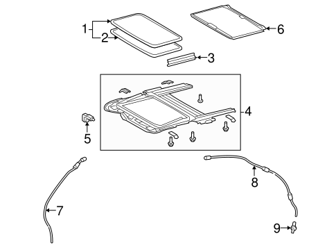 BODY/SUNROOF for 2010 Toyota Corolla #1