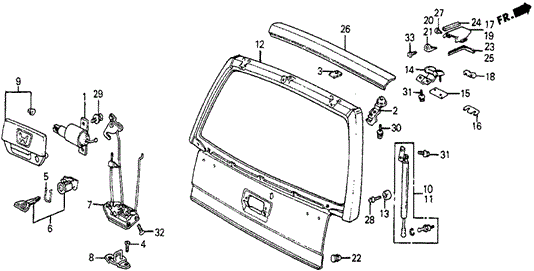 Tailgate for 1987 Honda Civic #0