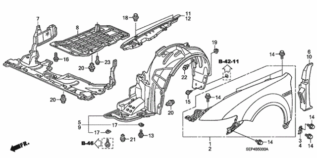 Front Fenders for 2006 Acura TL #0
