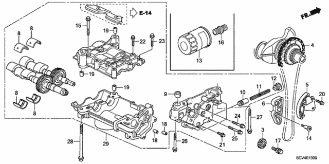 Engine/Oil Pump for 2006 Honda ELEMENT 5-DOOR #1